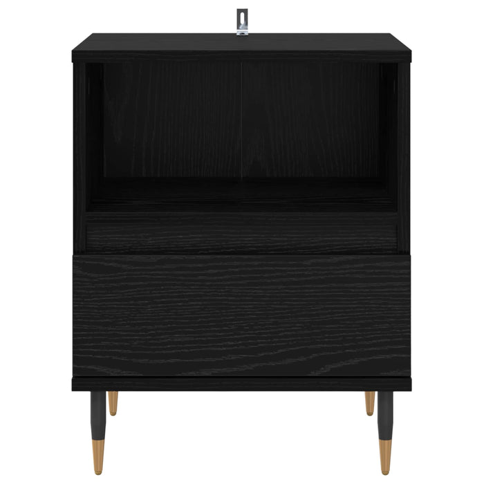 Dulap de noapte cu sertar 2 pcs Stejar Negru 40 x 35 x 50 cm - WALTI WALTI