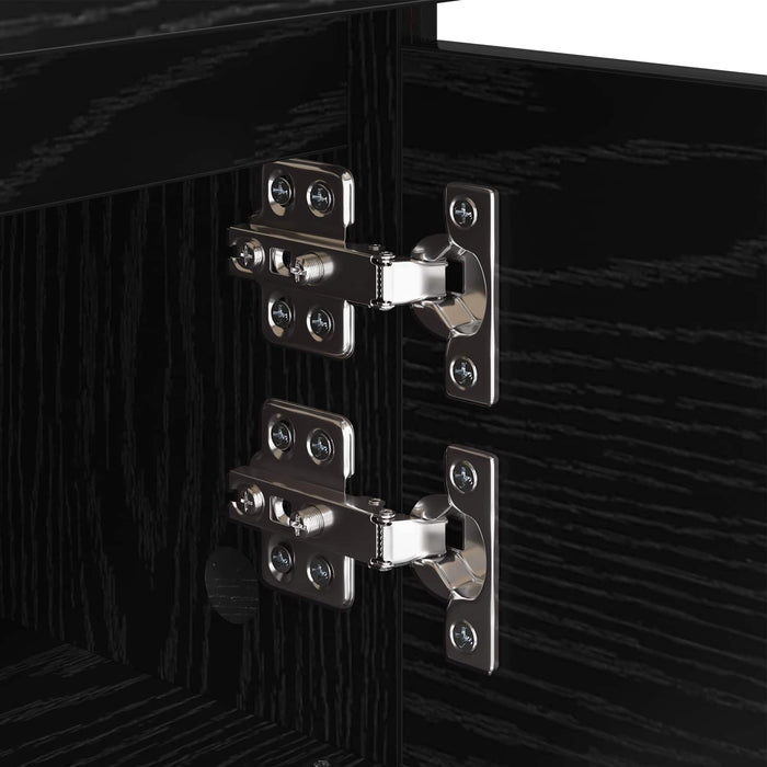 Dulap de noapte Stejar Negru 40 x 35 x 50 cm Lemn compozit WALTI