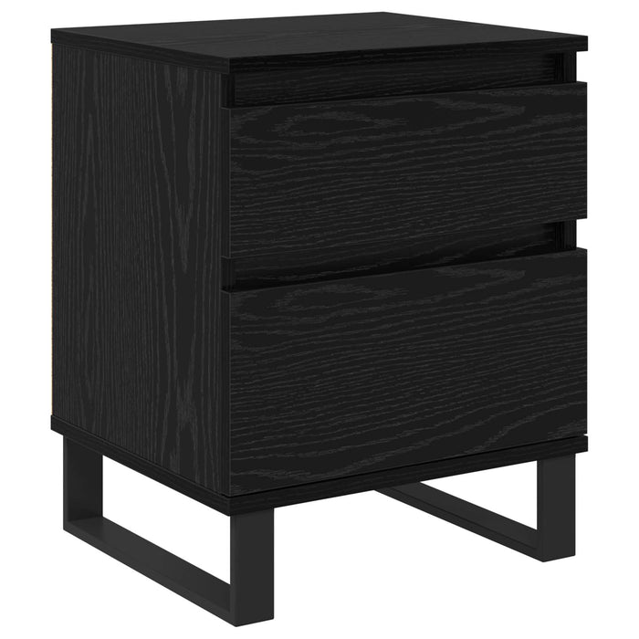 Dulap de noapte cu sertar 2 pcs Stejar Negru 40 x 35 x 50 cm WALTI