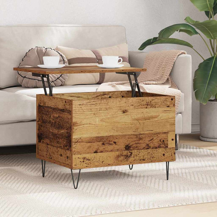 Masă de cafea Lemn Vechi 60 x 44,5 x 45 cm Lemn compozit - WALTI WALTI
