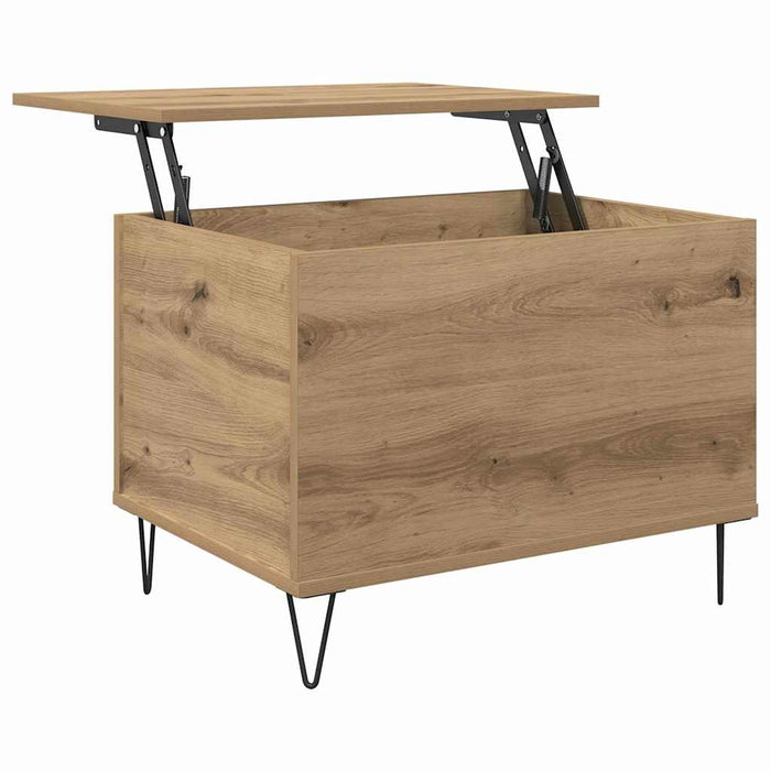 Masă de cafea Stejar Artizanal 60 x 44,5 x 45 cm Lemn compozit - WALTI WALTI