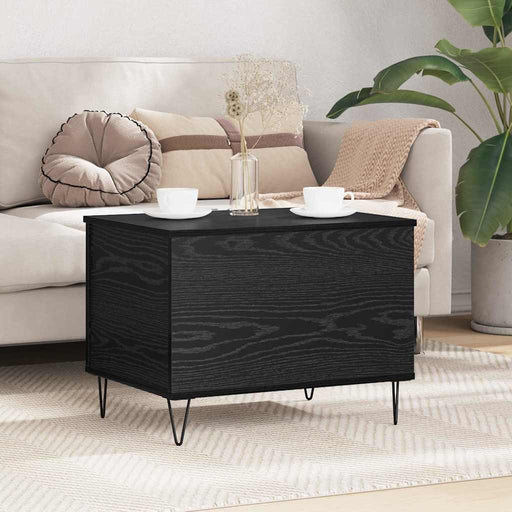 Masă de cafea Stejar Negru 60 x 44,5 x 45 cm Lemn compozit - WALTI WALTI