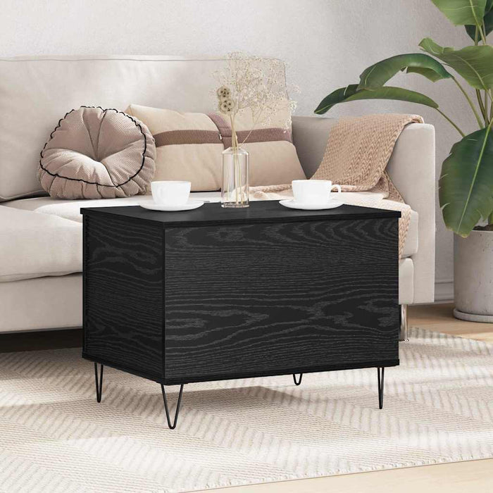 Masă de cafea Stejar Negru 60 x 44,5 x 45 cm Lemn compozit - WALTI WALTI