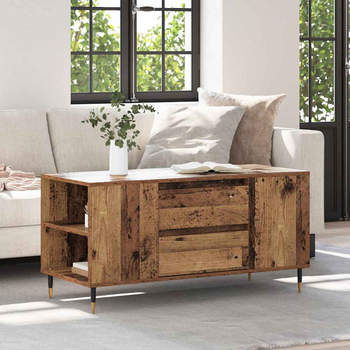 Masă de cafea Lemn Vechi 102 x 44,5 x 50 cm Lemn compozit - WALTI WALTI