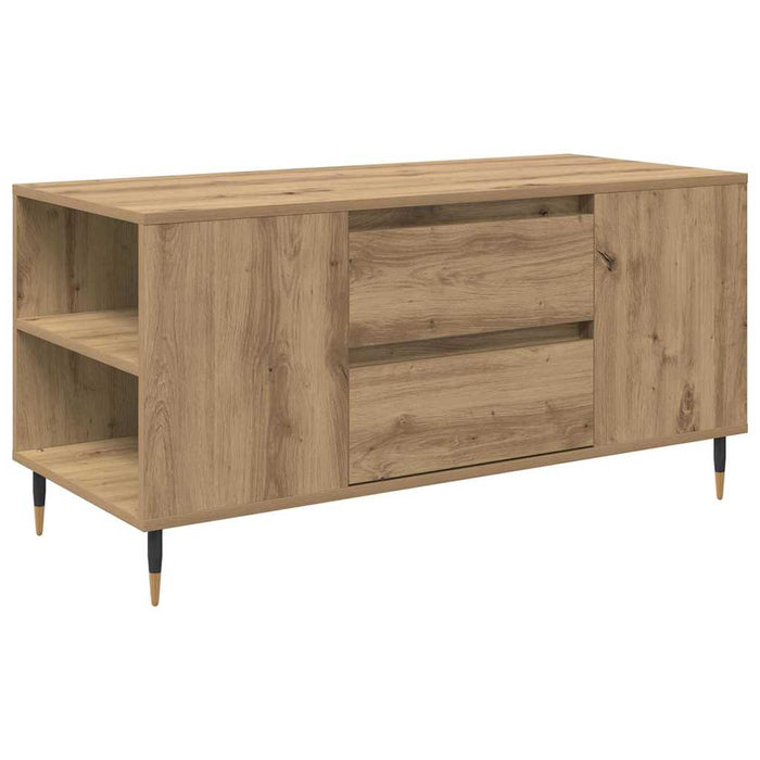 Masă de cafea Stejar Artizanal 102 x 44,5 x 50 cm Lemn compozit - WALTI WALTI
