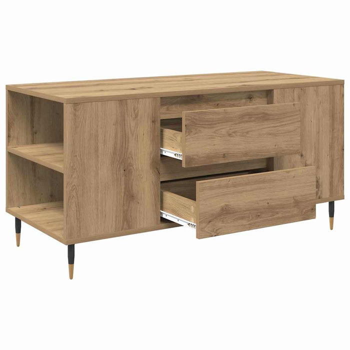 Masă de cafea Stejar Artizanal 102 x 44,5 x 50 cm Lemn compozit - WALTI WALTI