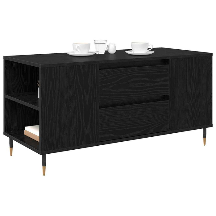 Masă de cafea Stejar Negru 102 x 44,5 x 50 cm Lemn compozit - WALTI WALTI