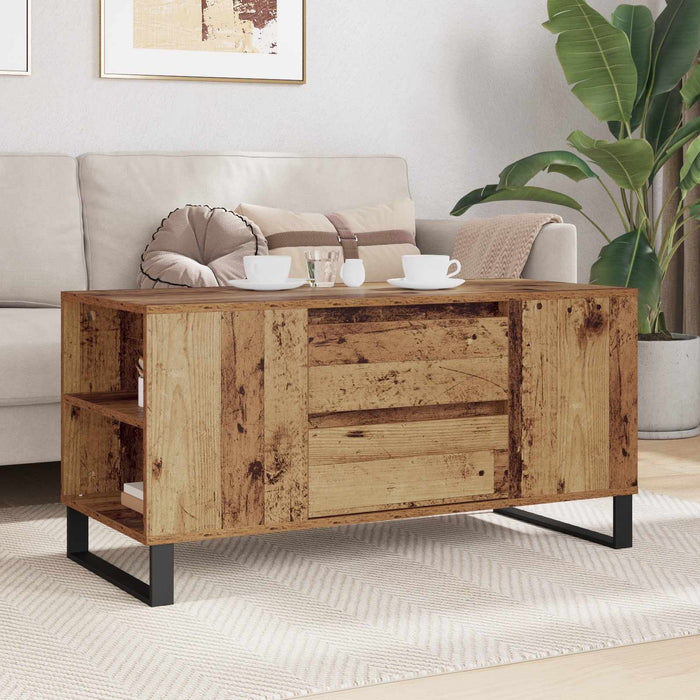Masă de cafea Lemn Vechi 102 x 44,5 x 50 cm Lemn compozit - WALTI WALTI