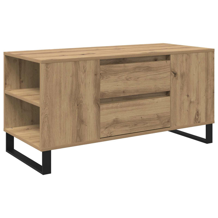 Masă de cafea Stejar Artizanal 102 x 44,5 x 50 cm Lemn compozit - WALTI WALTI