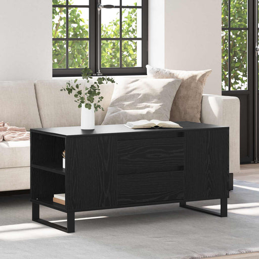 Masă de cafea Stejar Negru 102 x 44,5 x 50 cm Lemn compozit - WALTI WALTI
