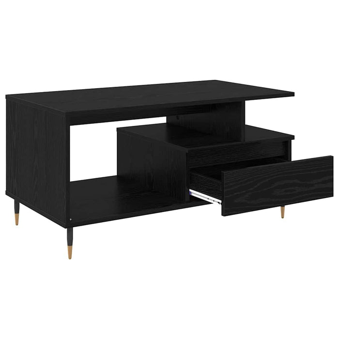 Masă de cafea Stejar Negru 90 x 49 x 45 cm Lemn compozit - WALTI WALTI