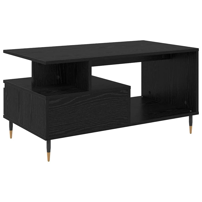 Masă de cafea Stejar Negru 90 x 49 x 45 cm Lemn compozit - WALTI WALTI