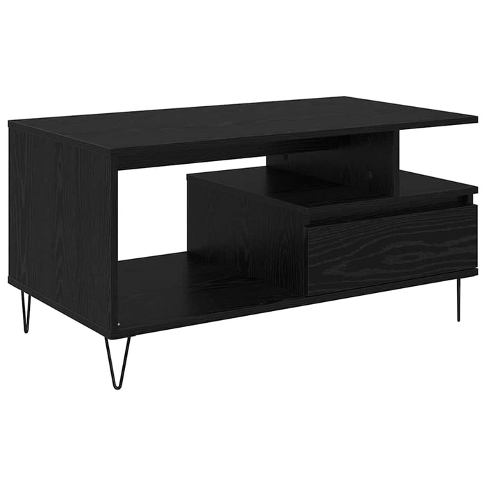 Masă de cafea Stejar Negru 90 x 49 x 45 cm Lemn compozit - WALTI WALTI