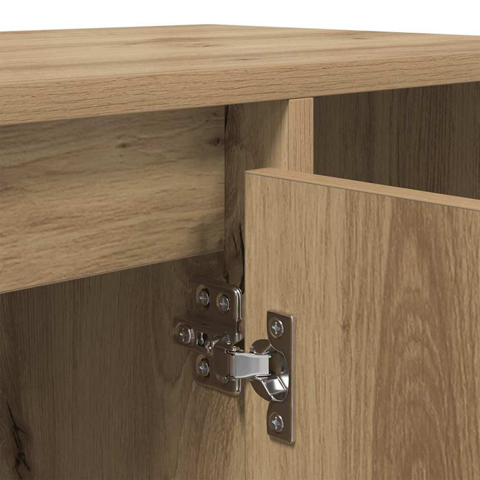 Cabinet TV Stejar Artizanal 100 x 35 x 55 cm Lemn compozit - WALTI WALTI