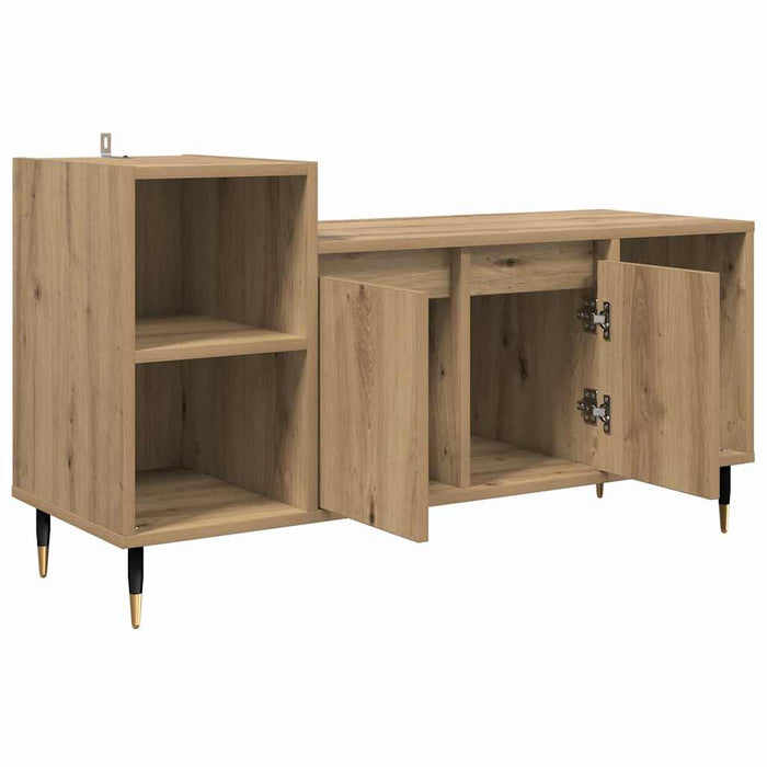 Cabinet TV Stejar Artizanal 100 x 35 x 55 cm Lemn compozit - WALTI WALTI