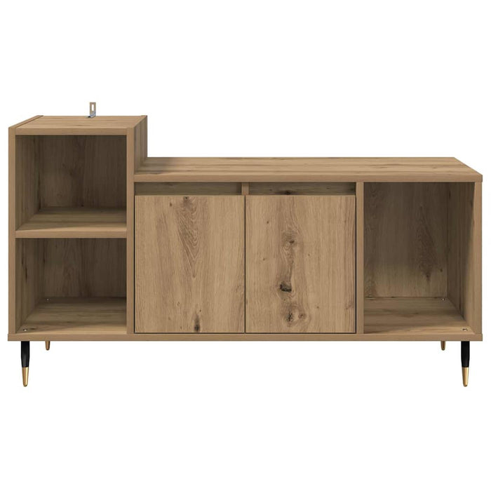Cabinet TV Stejar Artizanal 100 x 35 x 55 cm Lemn compozit - WALTI WALTI