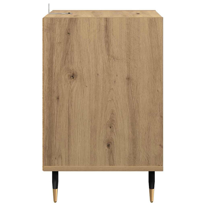 Cabinet TV Stejar Artizanal 100 x 35 x 55 cm Lemn compozit - WALTI WALTI