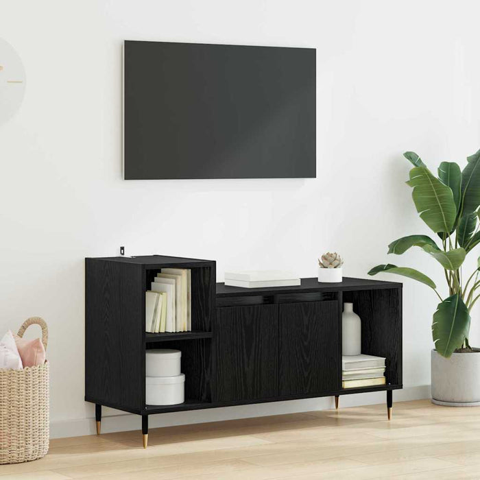 Cabinet TV Stejar Negru 100 x 35 x 55 cm Lemn compozit - WALTI WALTI