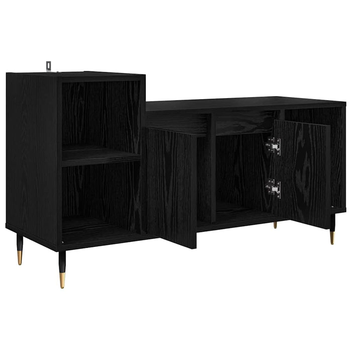 Cabinet TV Stejar Negru 100 x 35 x 55 cm Lemn compozit - WALTI WALTI