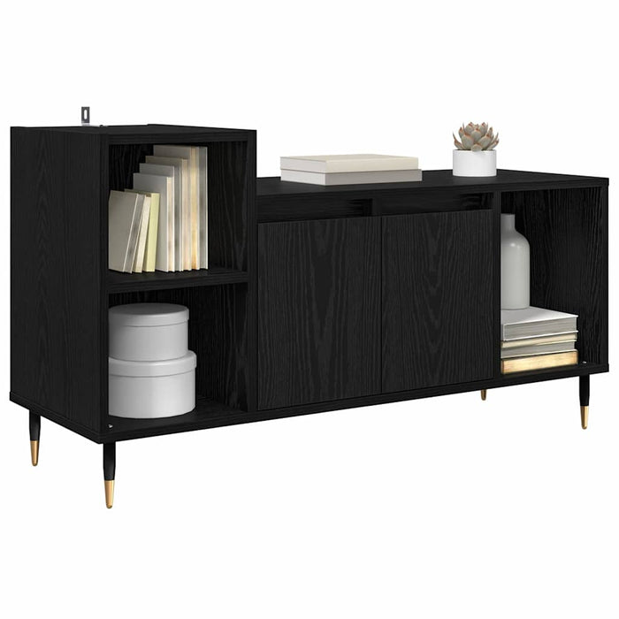 Cabinet TV Stejar Negru 100 x 35 x 55 cm Lemn compozit - WALTI WALTI