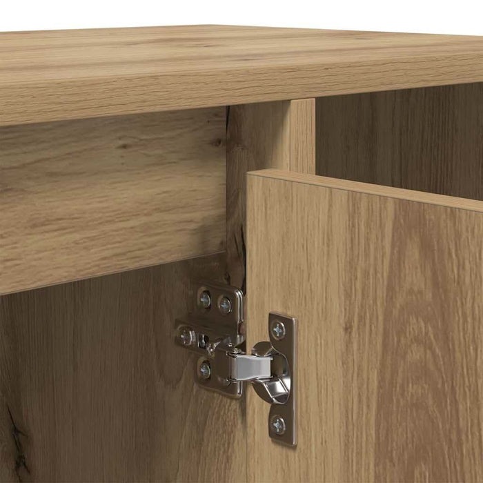 Cabinet TV Stejar Artizanal 100 x 35 x 55 cm Lemn compozit - WALTI WALTI