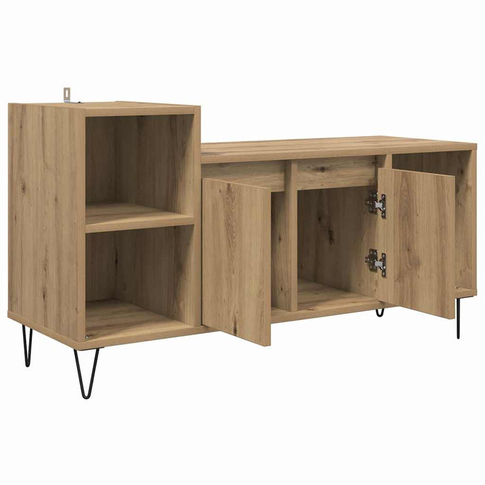 Cabinet TV Stejar Artizanal 100 x 35 x 55 cm Lemn compozit - WALTI WALTI
