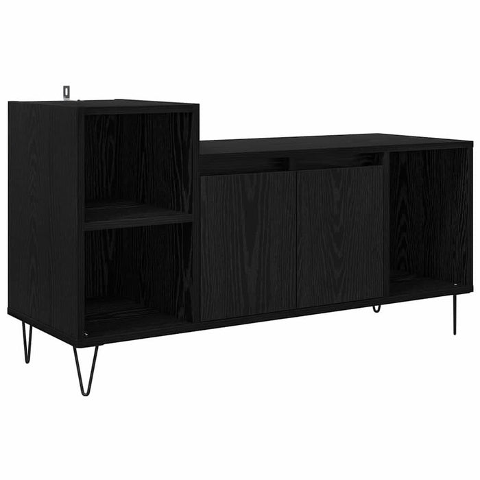Cabinet TV Stejar Negru 100 x 35 x 55 cm Lemn compozit - WALTI WALTI