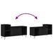 Cabinet TV Stejar Negru 100 x 35 x 55 cm Lemn compozit - WALTI WALTI