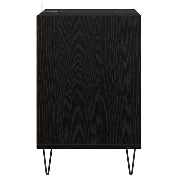 Cabinet TV Stejar Negru 100 x 35 x 55 cm Lemn compozit - WALTI WALTI