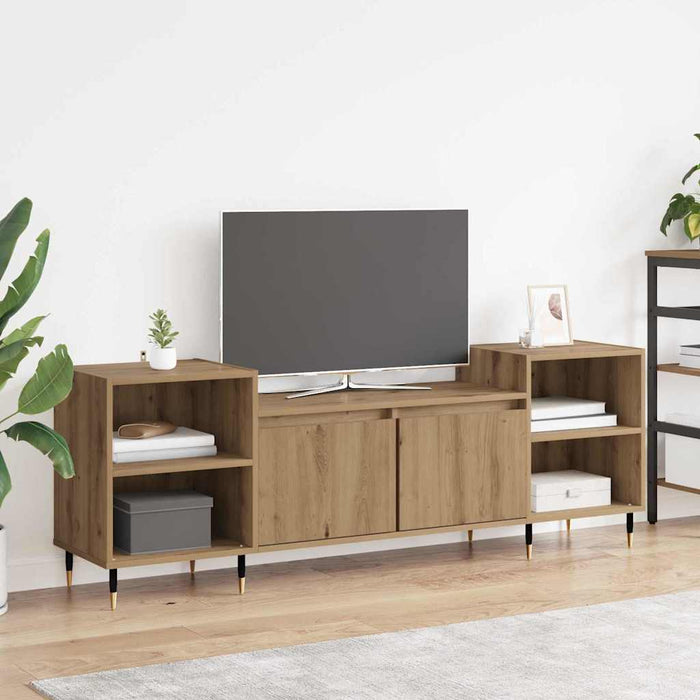 Cabinet TV Stejar Artizanal 160 x 35 x 55 cm Lemn compozit - WALTI WALTI