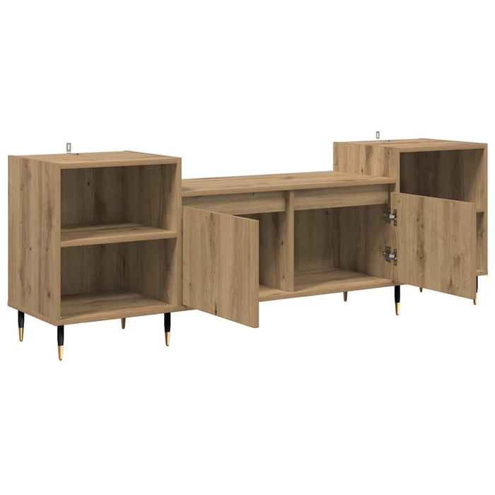 Cabinet TV Stejar Artizanal 160 x 35 x 55 cm Lemn compozit - WALTI WALTI