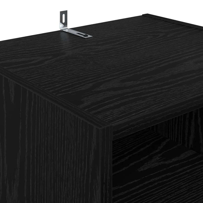 Cabinet TV Stejar Negru 160 x 35 x 55 cm Lemn compozit - WALTI WALTI