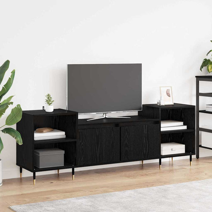 Cabinet TV Stejar Negru 160 x 35 x 55 cm Lemn compozit - WALTI WALTI