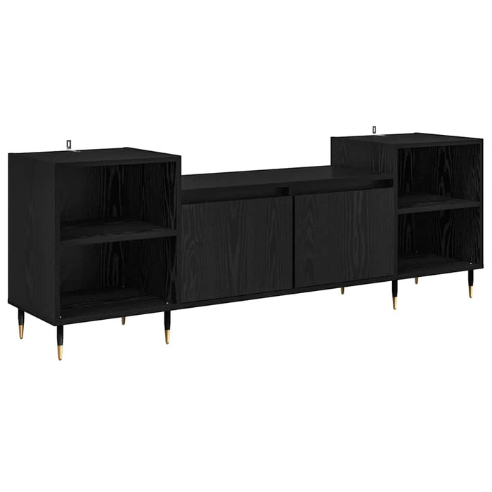 Cabinet TV Stejar Negru 160 x 35 x 55 cm Lemn compozit - WALTI WALTI