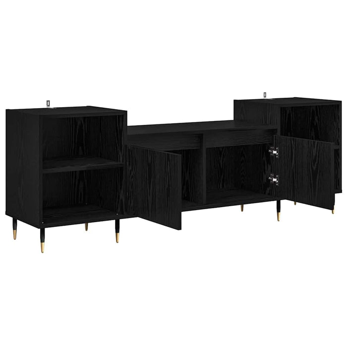 Cabinet TV Stejar Negru 160 x 35 x 55 cm Lemn compozit - WALTI WALTI