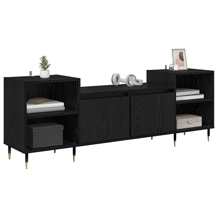 Cabinet TV Stejar Negru 160 x 35 x 55 cm Lemn compozit - WALTI WALTI