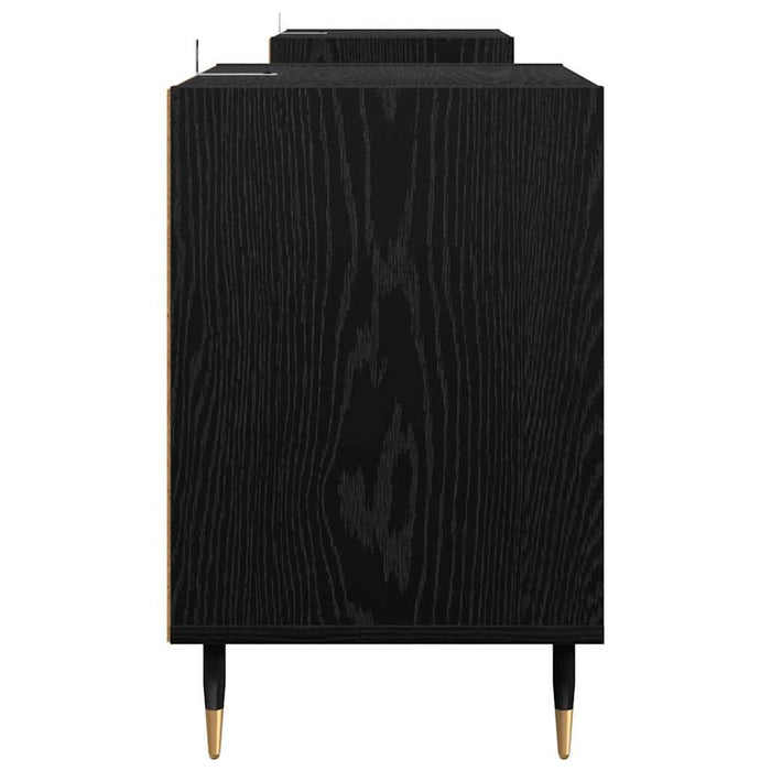 Cabinet TV Stejar Negru 160 x 35 x 55 cm Lemn compozit - WALTI WALTI