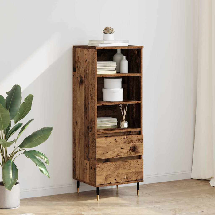 Bufet cu sertar Lemn Vechi 40 x 36 x 110 cm Lemn compozit - WALTI WALTI