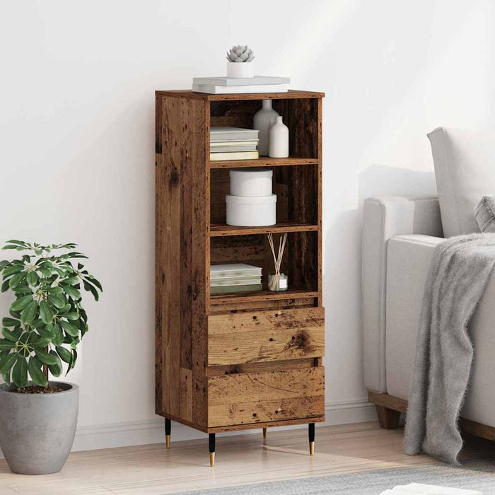 Bufet cu sertar Lemn Vechi 40 x 36 x 110 cm Lemn compozit - WALTI WALTI