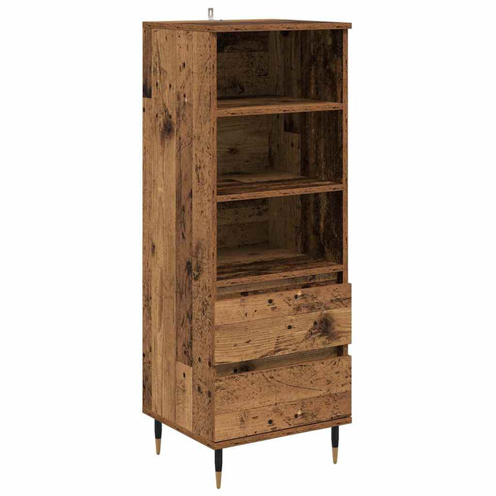 Bufet cu sertar Lemn Vechi 40 x 36 x 110 cm Lemn compozit - WALTI WALTI