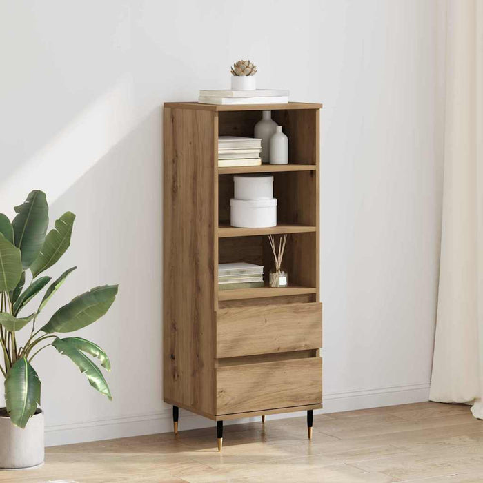 Bufet cu sertar Stejar Artizanal 40 x 36 x 110 cm Lemn compozit - WALTI WALTI