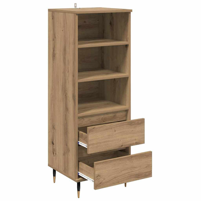 Bufet cu sertar Stejar Artizanal 40 x 36 x 110 cm Lemn compozit - WALTI WALTI