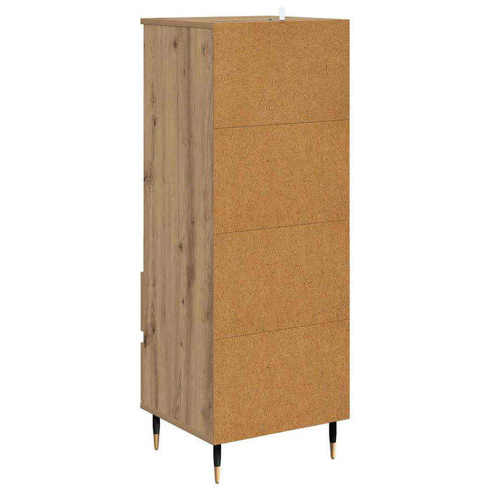 Bufet cu sertar Stejar Artizanal 40 x 36 x 110 cm Lemn compozit - WALTI WALTI