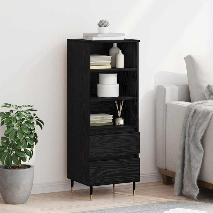Bufet cu sertar Stejar Negru 40 x 36 x 110 cm Lemn compozit - WALTI WALTI