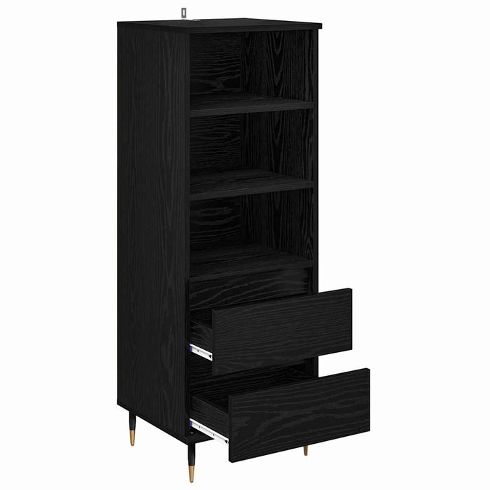 Bufet cu sertar Stejar Negru 40 x 36 x 110 cm Lemn compozit - WALTI WALTI