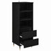 Bufet cu sertar Stejar Negru 40 x 36 x 110 cm Lemn compozit - WALTI WALTI