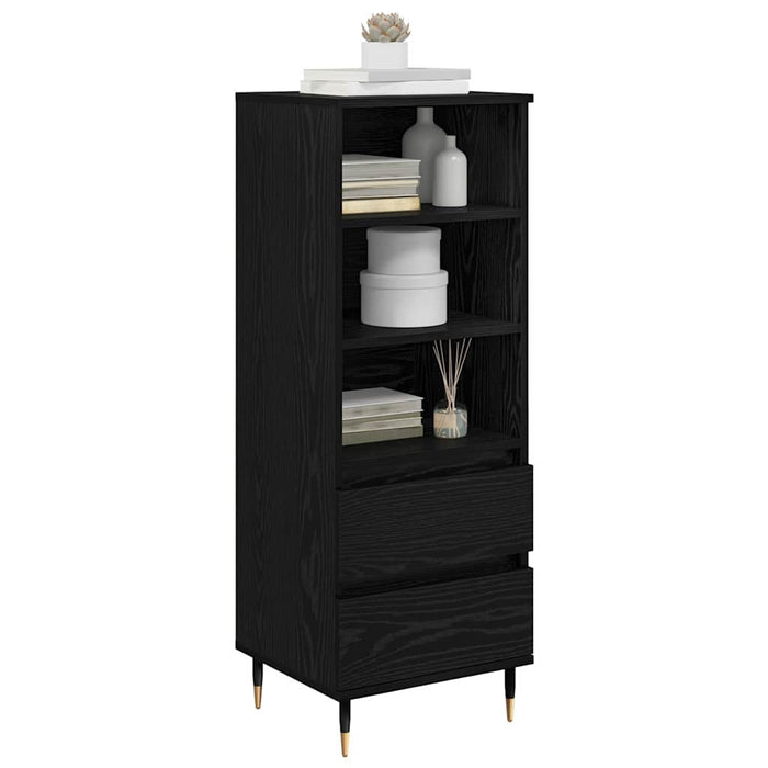 Bufet cu sertar Stejar Negru 40 x 36 x 110 cm Lemn compozit - WALTI WALTI