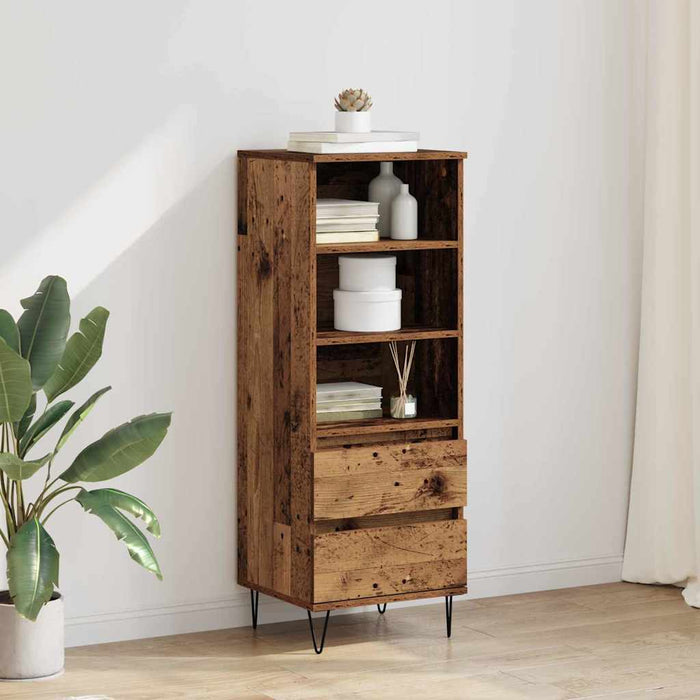 Bufet cu sertar Lemn Vechi 40 x 36 x 110 cm Lemn compozit - WALTI WALTI