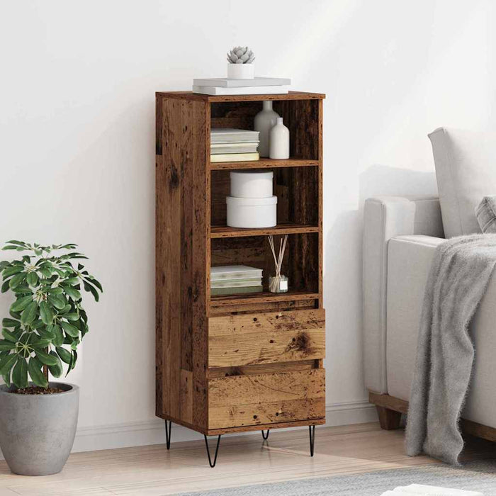 Bufet cu sertar Lemn Vechi 40 x 36 x 110 cm Lemn compozit - WALTI WALTI