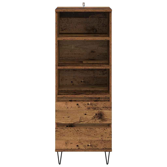 Bufet cu sertar Lemn Vechi 40 x 36 x 110 cm Lemn compozit - WALTI WALTI
